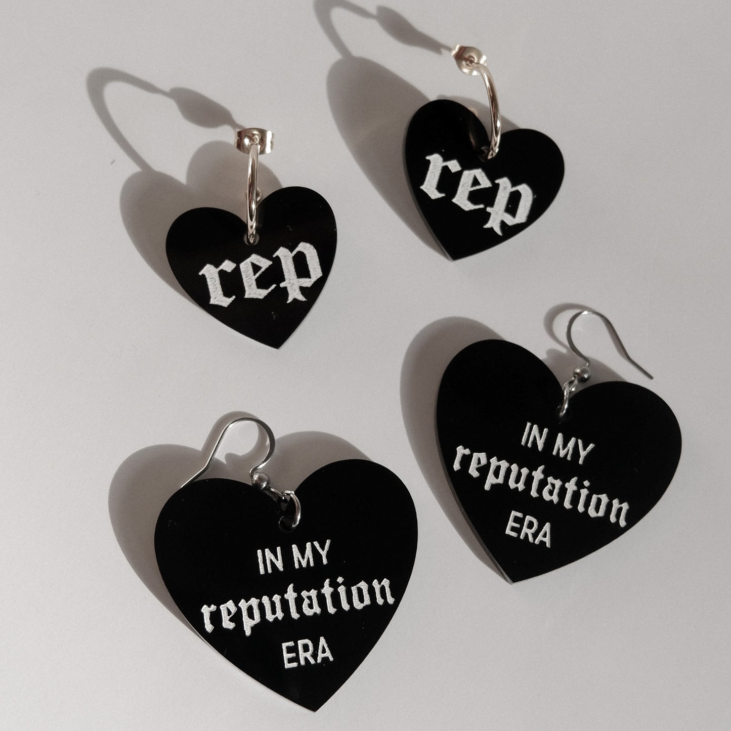 mini rep hearts - taylor swift earrings