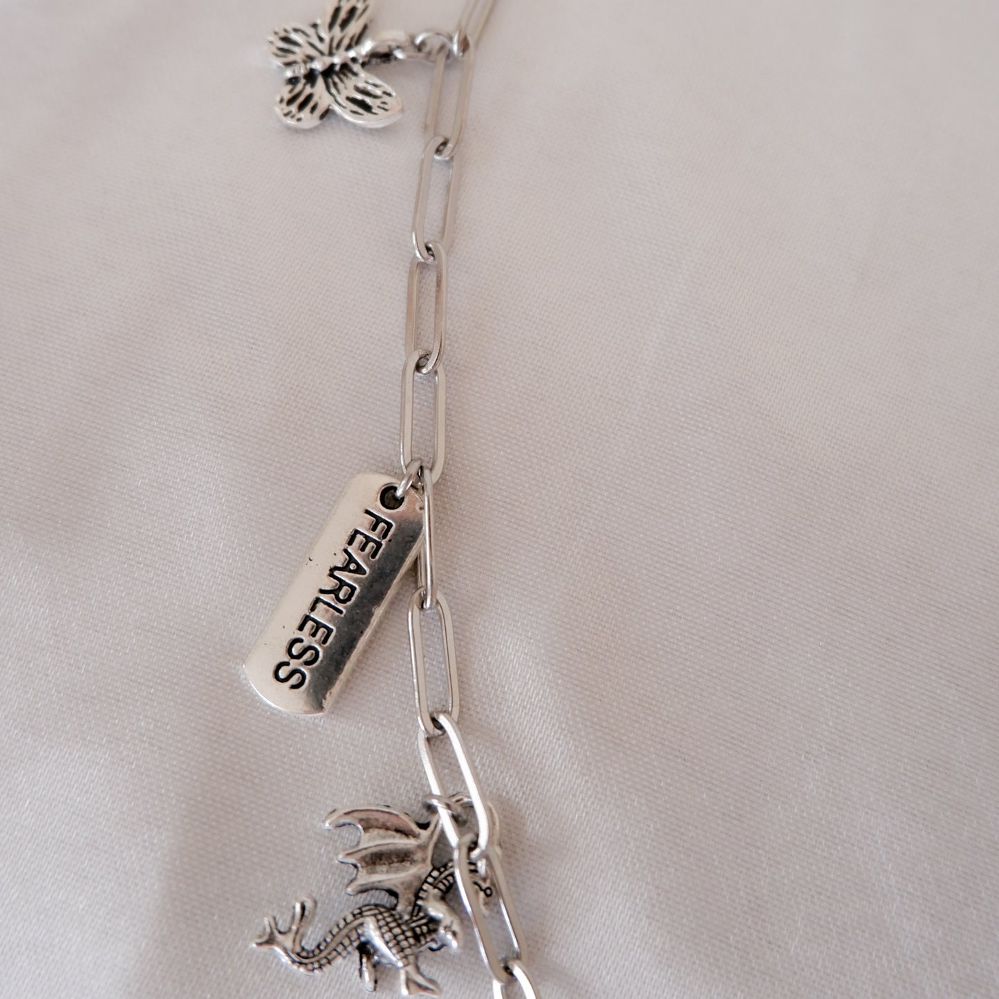 taylor swift charm necklace - silver