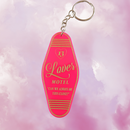 lover motel keychain