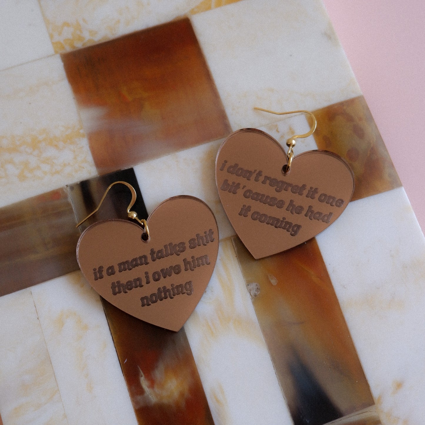 'i did something bad' hearts - taylor swift earrings